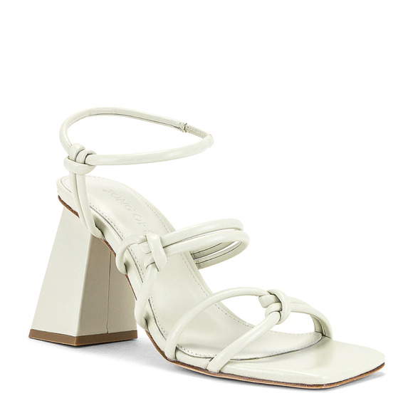 Song of Style Shoes - SONG OF STYLE Noelle Heels Strappy Square Toe Sandals Size 8 Off White/ ivory